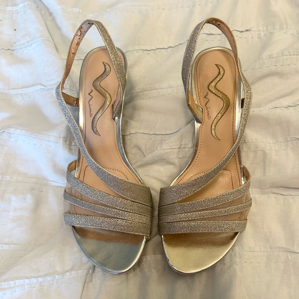 Nina Silver Heels